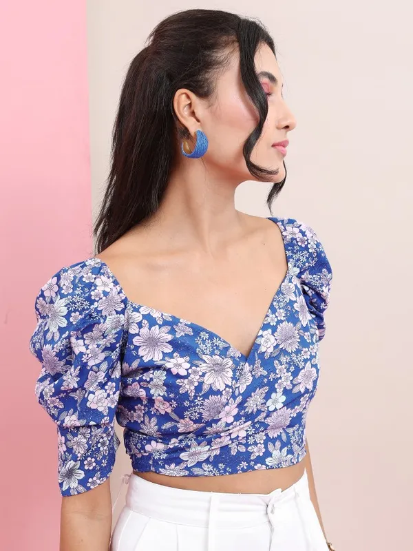 Printed Fitted Top