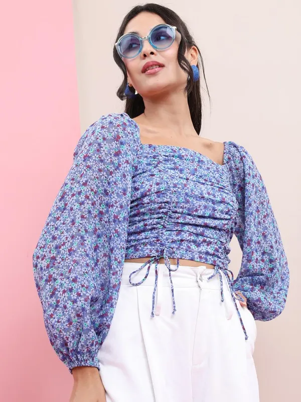 Printed Fitted Top