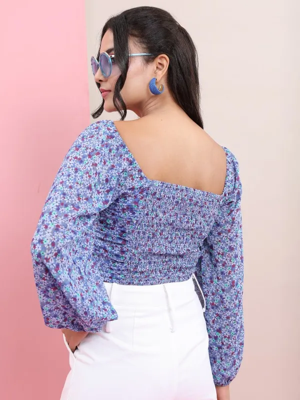 Printed Fitted Top