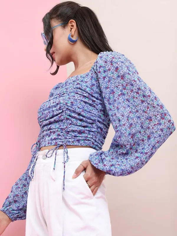 Printed Fitted Top