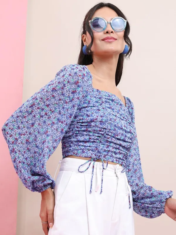 Printed Fitted Top