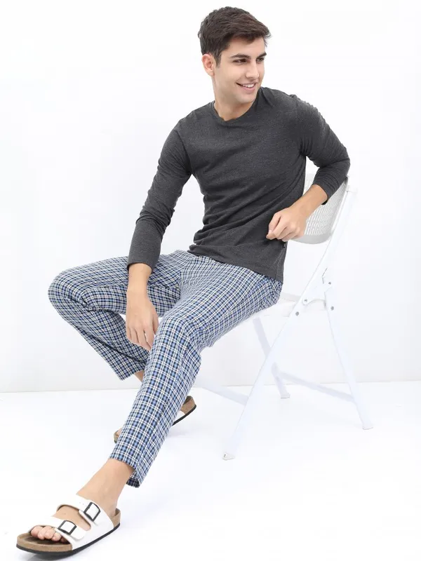 Checked Casual Lounge Pants
