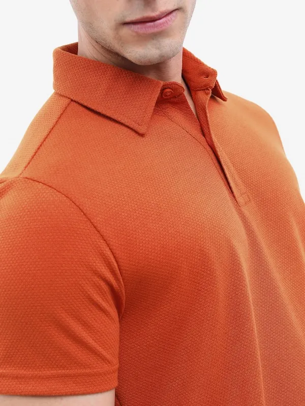 Solid Polo Collar T-shirt