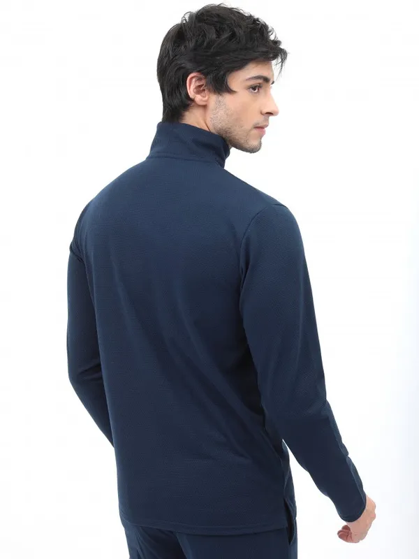 Men Solid High Neck T-shirt