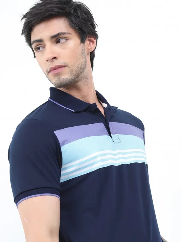  Highlander Men Multi Colourblocked Polo Collar Polo T-Shirts