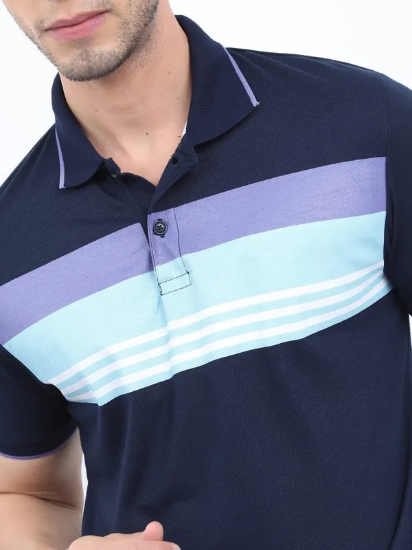  Highlander Men Multi Colourblocked Polo Collar Polo T-Shirts