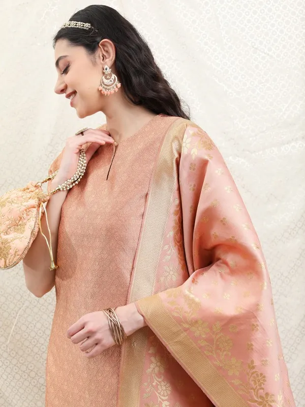 Women Kurta With Palazzo And Dupatta