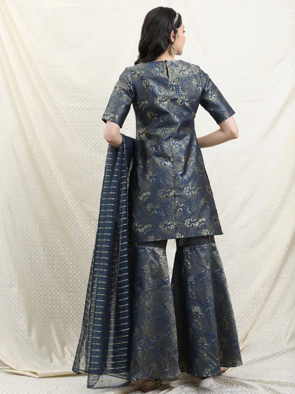 Women Kurta With Sharara And Dupatta