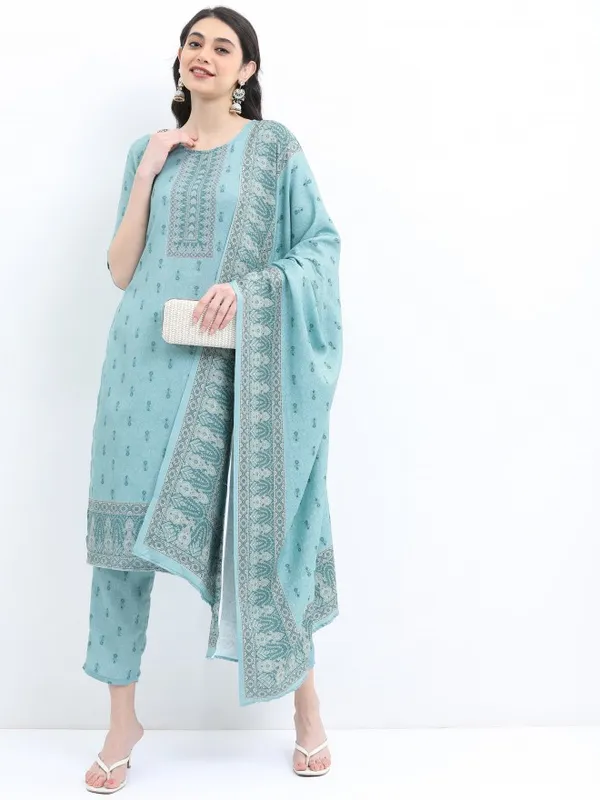 Women Kurta With Palazzo And Dupatta