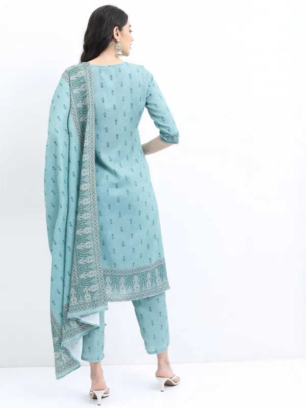Women Kurta With Palazzo And Dupatta