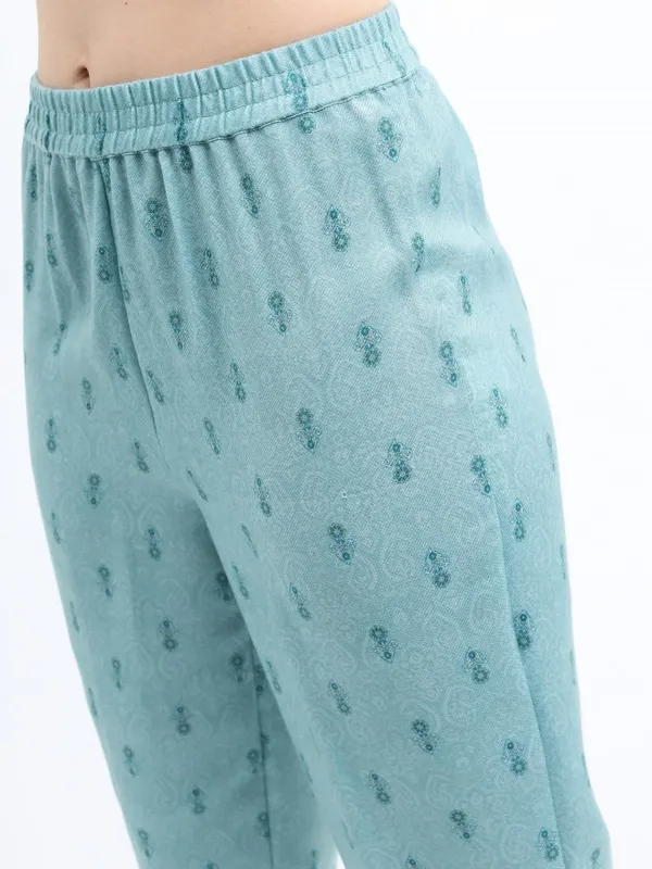 Women Kurta With Palazzo And Dupatta