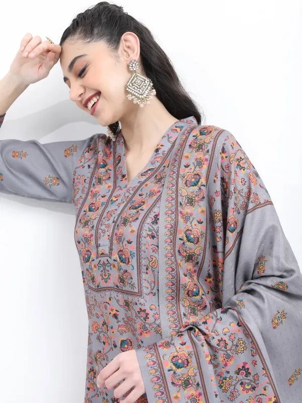  Ketch Women Mauve Printed Kurta Sets