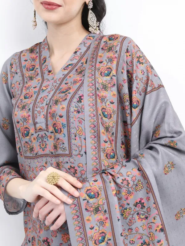  Ketch Women Mauve Printed Kurta Sets