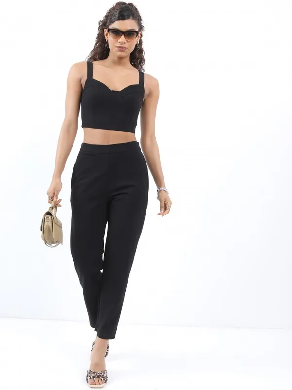 Ketch Women Black Top With Trouser