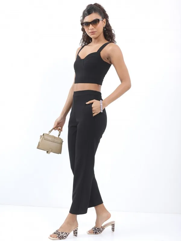 Ketch Women Black Top With Trouser