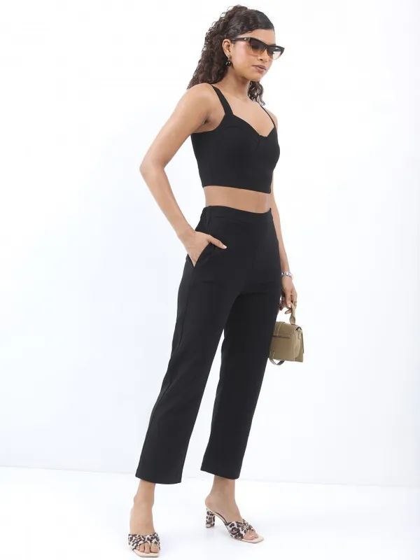 Ketch Women Black Top With Trouser