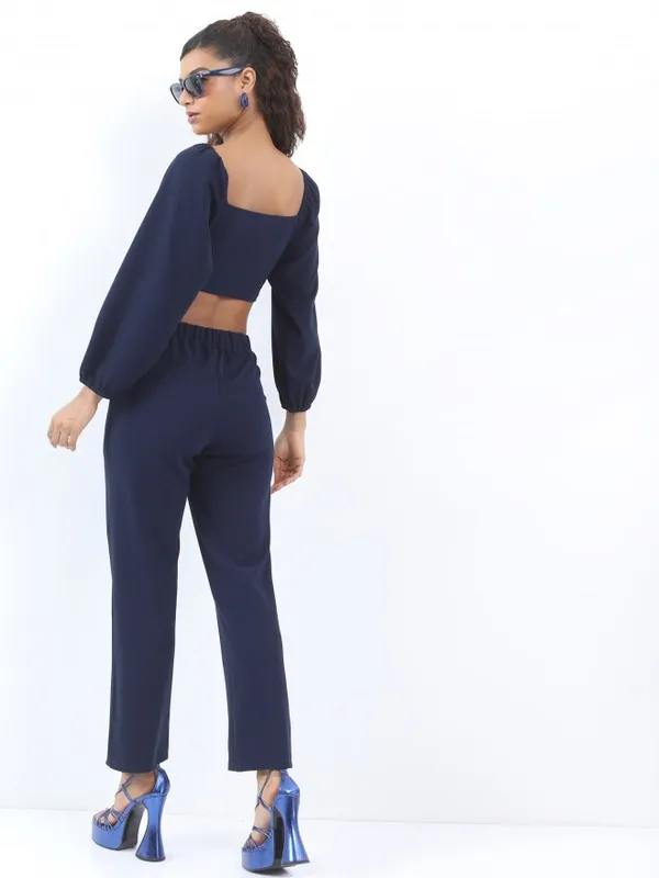  Ketch Women Navy Blue Co-Ords