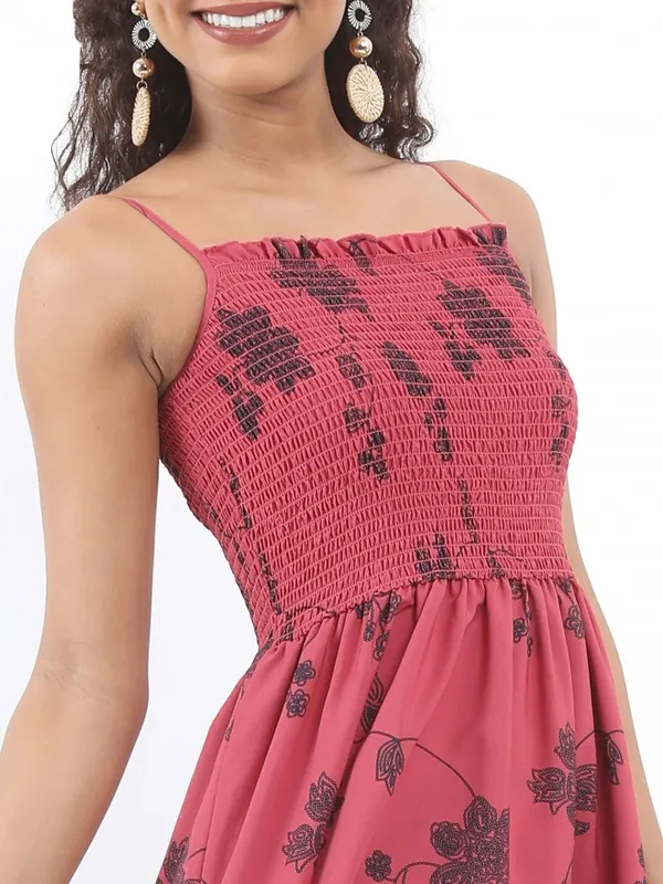 Printed Fit & Flare Dress