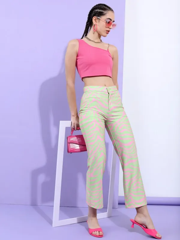  Tokyo Talkies Women Pink Solid Fitted Tops