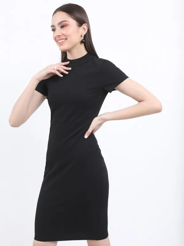 Solid Bodycon Dress
