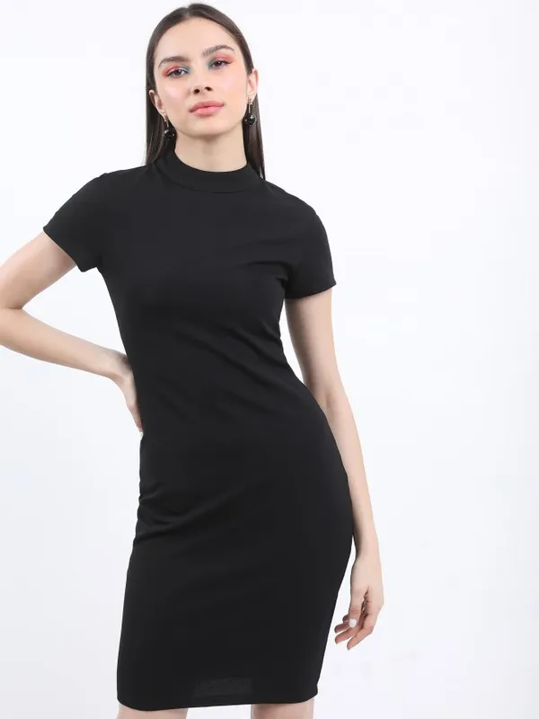 Solid Bodycon Dress