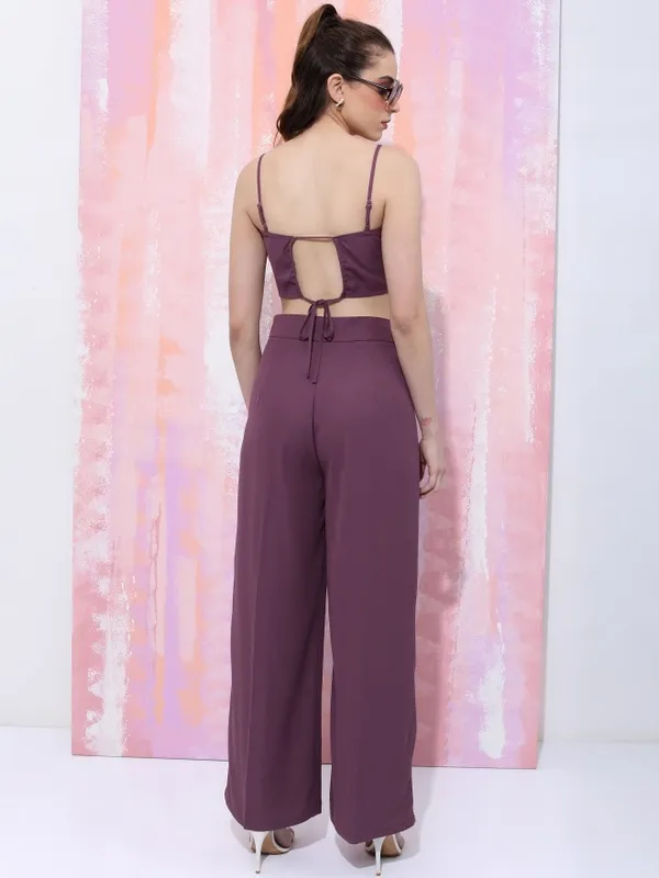  Tokyo Talkies Women Purple Co-Ords