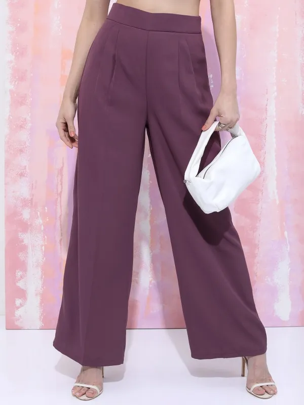  Tokyo Talkies Women Purple Co-Ords