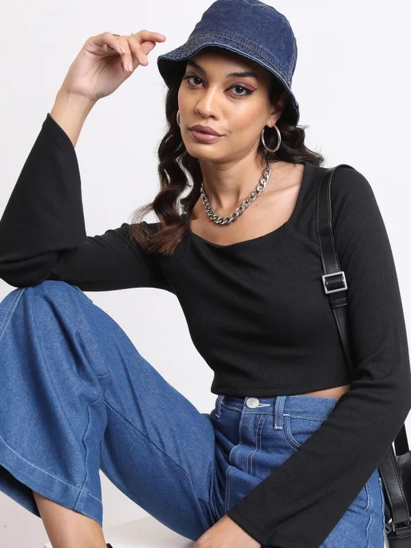 Solid Fitted Top