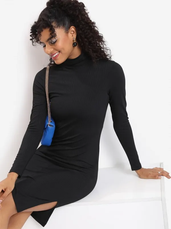 Solid Bodycon Dress