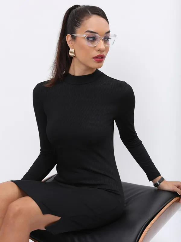  Ketch Women Black Solid Bodycon Dresses