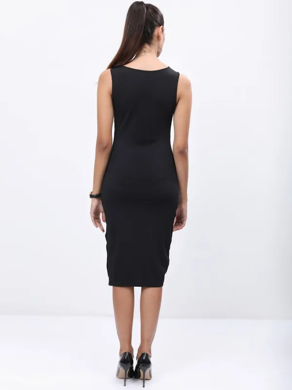  Ketch Women Black Solid Bodycon Dresses