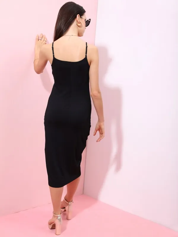  Tokyo Talkies Women Black Solid Bodycon Dresses