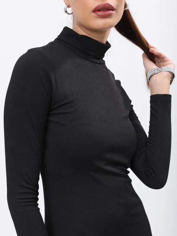  Tokyo Talkies Women Black Solid Bodycon Dresses