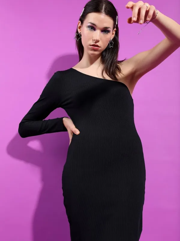 Solid Bodycon Dress