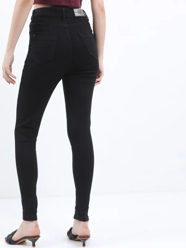  Tokyo Talkies Women Black Skinny Fit Clean Look Jeans
