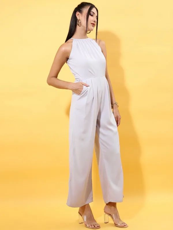Solid Regular Fit Jumpsuit