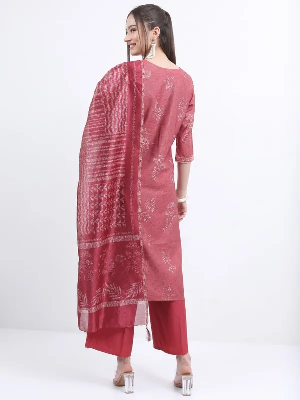  Ketch Women Red Printed Kurta Sets