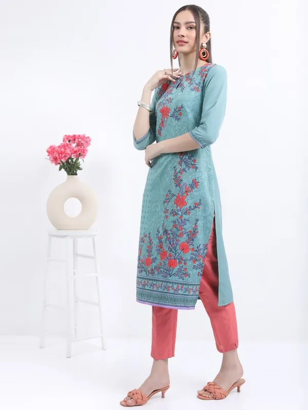 Printed Straight Kurta