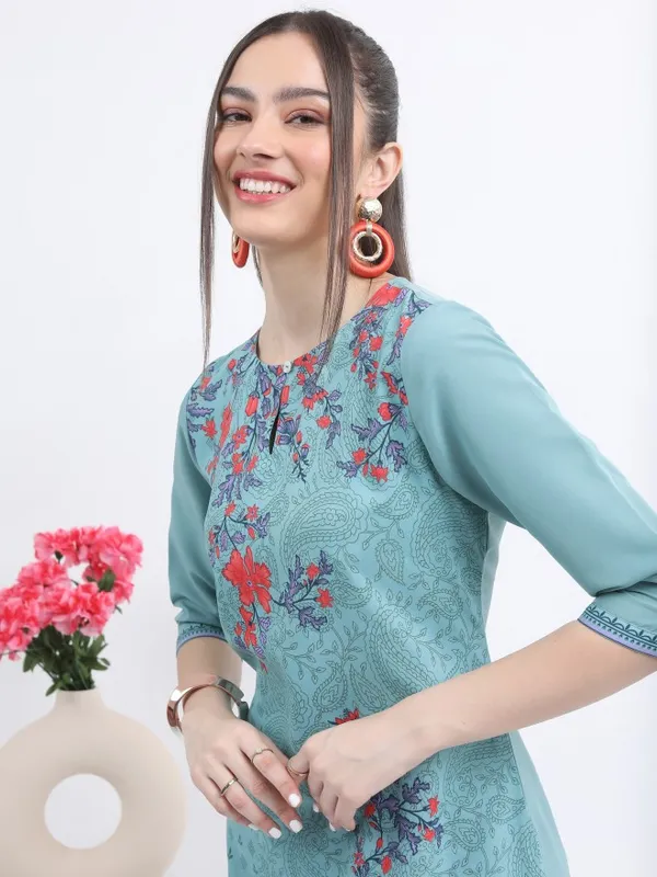 Printed Straight Kurta