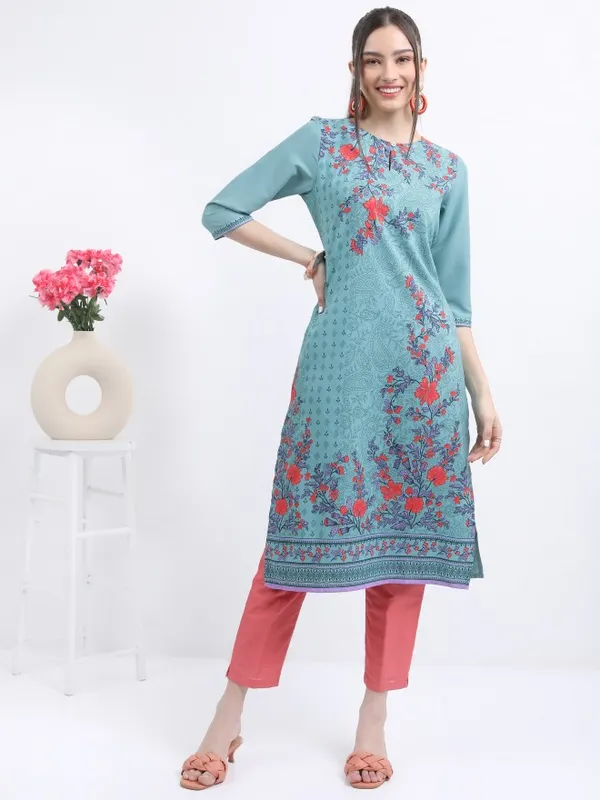 Printed Straight Kurta