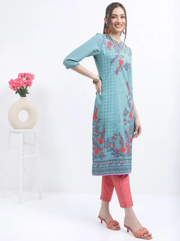 Printed Straight Kurta