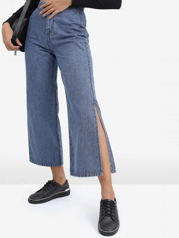 Tokyo Talkies Women Blue Straight Fit Jeans