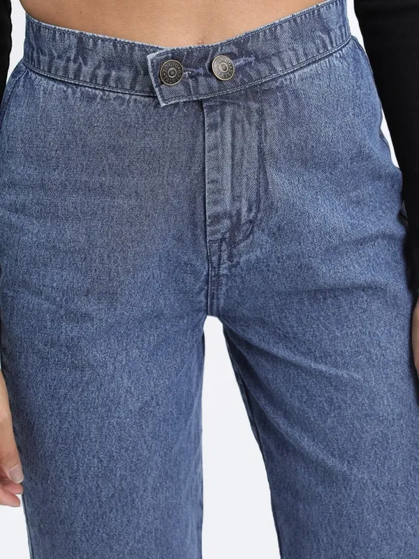 Tokyo Talkies Women Blue Straight Fit Jeans