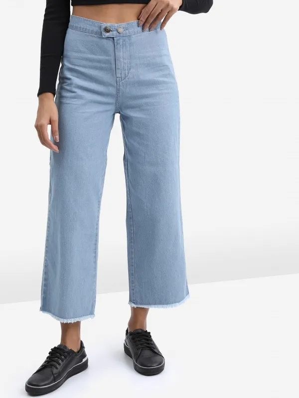  Tokyo Talkies Women Blue Straight Fit Clean Look Jeans