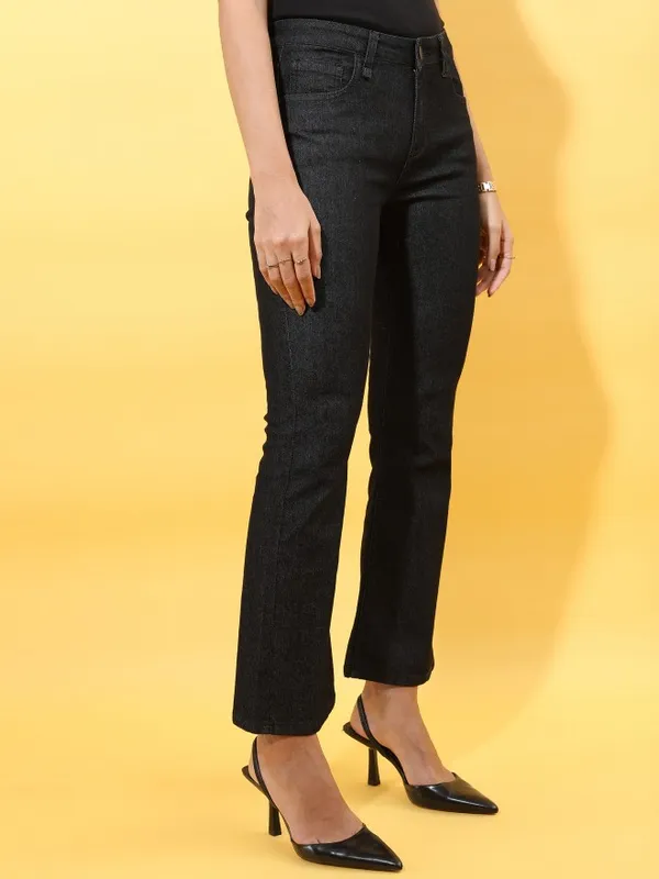  Tokyo Talkies Women Black Bootcut Clean Look Jeans