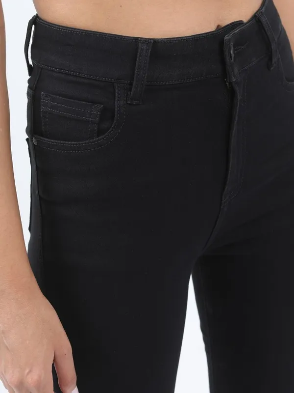  Ketch Women Black Skinny Fit Clean Look Jeans