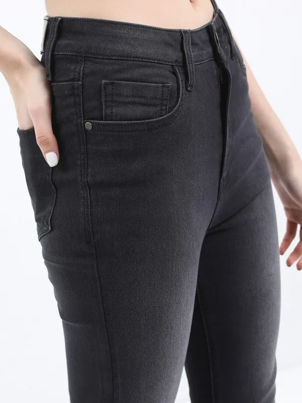  Ketch Women Black Skinny Fit Clean Look Jeans