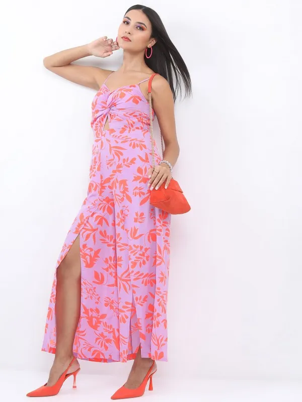  Ketch Women Purple Printed Jumpsuits