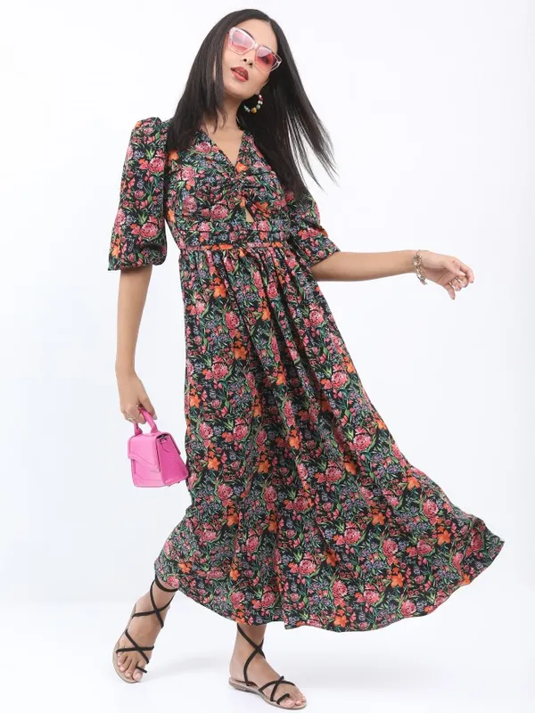  Ketch Women Multi Printed A-Line Dresses
