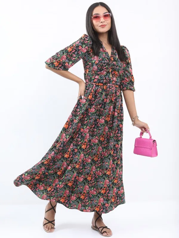  Ketch Women Multi Printed A-Line Dresses